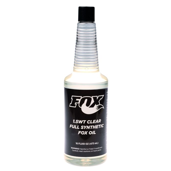 FOX Oil AM 1.5wt Synthetic 16oz. clear main product photo
