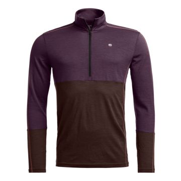 ORTOVOX 185 ROCK'n'WOOL ZIP NECK - Hommes