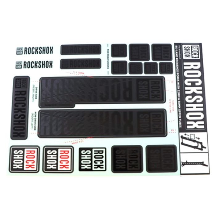 ROCK SHOX Fork Decal Kit, 30/32mm Forks MY18 stealth main product photo